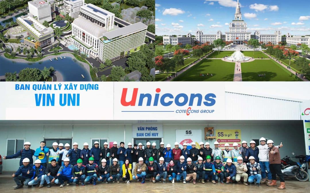 Unicons triển khai dự án Trường Đại học VinUni và Trường Đại học Văn Lang khối mới, tổng giá trị gần 1.800 tỷ đồng