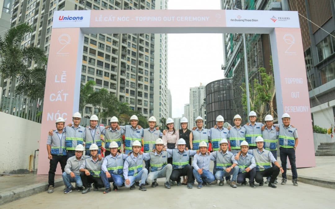 UNICONS ATTENDED THE TOPPING-OUT CEREMONY OF “Q2 THAO DIEN” PROJECT